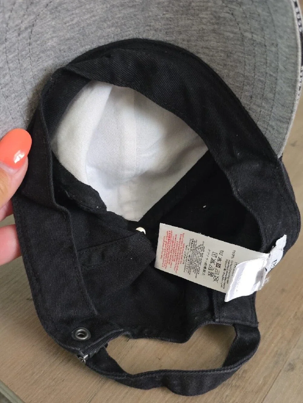 Boss Two-Tone Cap in Black and Light Gray